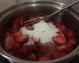 Foto langkah ke 10 dari resep STRAWBERRY CHEESECAKE 🍓Unbake.