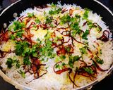 A picture of step 4 of Vegetable dum biriyani.