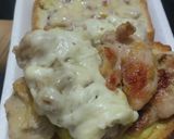 Foto del paso 8 de la receta: Sándwich🥯de pollo🍗hawaiano🍍🧀🥐