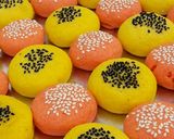 عکس مرحله 3 از دستور شیرینی کعک با رنگ خوراکی و زعفران 👌😋
