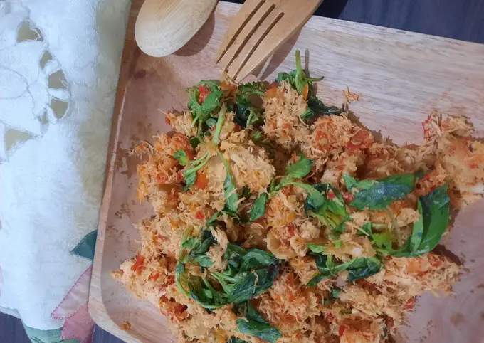Langkah-langkah untuk membuat Resep Sambal(urap) Tempe Daun Jeruk ala Dapur RumahðŸ˜‹