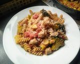 A picture of step 7 of Broccoli Sausage Whole-Wheat Pasta.