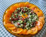Une image de l'étape 17 de Salade de riz aux deux tomates, concombre et coriandre.