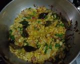A picture of step 3 of Kolhapuri Misal Pav.