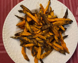 Foto del paso 10 de la receta: Bocados de pollo con chips de boniato y judías verdes rehogadas