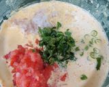 A picture of step 2 of Mix Veg Besan Chilla.