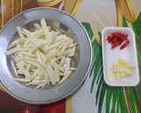 筊白筍青椒炒肉絲(簡單料理)的食譜步驟2照片