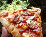Foto langkah ke 4 dari resep Pizza sosis.