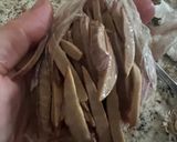 A picture of step 2 of Roasted Ji (yam) and sauce.