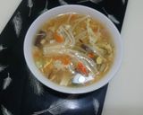 A picture of step 3 of Easy Hot and Sour Soup.