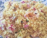 Foto del paso 4 de la receta Ensalada de cuscús, naranja, hierbabuena, pistachos y ahumados