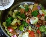 A picture of step 7 of Fried rice with shashlik.