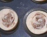 A picture of step 8 of Eggless Marble Muffins.
