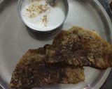 A picture of step 5 of Singhara atta ka cheela.