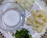 A picture of step 1 of Kathiawari chole.