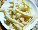 Hình bước làm 2 của món Bò áp chảo phô mai ăn với bánh mì