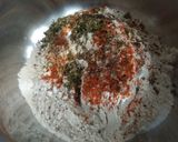 A picture of step 1 of Dry Fenugreek leaves paratha.