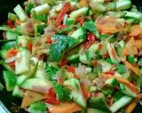 Foto del paso 2 de la receta: Fajitas de verdura 🌽🍆🍅🍄