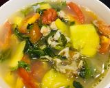 Hình bước làm 5 của món Canh ngao nấu chua