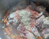 Foto del paso 3 de la receta: Congee o arroz chino sabor pollo y calabaza 🍚