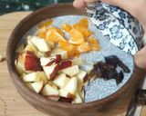 A picture of step 3 of Chia seed fruits pudding.