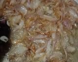 A picture of step 2 of Matar gosht.