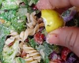 A picture of step 5 of Healthy Pasta Mayo Salad with Veggies and Feta Cheese.