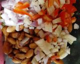 A picture of step 2 of Boiled Peanut Chaat.