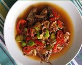 Foto langkah ke 3 dari resep Ikan asin peda masak petai.