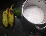 सागो रॉ बनाना फ्रीटर रेसिपी चरण 1 फोटो