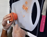 Foto del paso 4 de la receta: Crutones de tomate cherry y supremas de cítricos