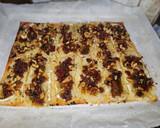A picture of step 7 of Camembert Bacon Walnut Flatbread Bites.