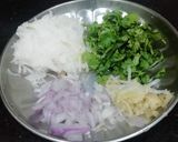 A picture of step 2 of Cilantro and Radish Paratha.