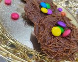A picture of step 4 of Easter chocolate birds Nest.