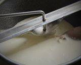 Une image de l'étape 7 de Macarons tout blancs, ganache au chocolat blanc et pop corn.