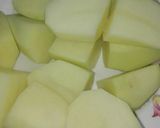 A picture of step 3 of Masala Baingan Aloo.