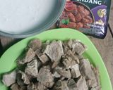 Foto langkah ke 1 dari resep Rendang daging sapi bumbu instan.