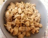 A picture of step 1 of My Wholemeal Chicken, Egg Fried Rice 😀.