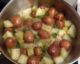 A picture of step 5 of Braised Kohlrabi and Red Potatoes.