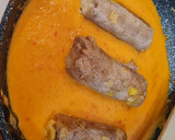 Foto del paso 8 de la receta: Rollito de ternera relleno de jamón y queso en salsa de pimentón