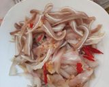 Hình bước làm 2 của món Gỏi đu đủ xanh tai heo