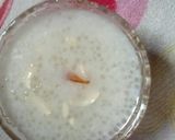 A picture of step 1 of Sabudana ki kheer.