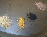 A picture of step 4 of Achari Bhindi.