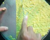 A picture of step 8 of Khandvi.