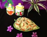 A picture of step 6 of Vegetable Fried Rice.