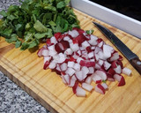 Foto del paso 1 de la receta: Bocadillos de polenta y rabanitos