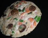 A picture of step 3 of Plantain fritata.