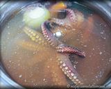 Foto del passaggio 5 della ricetta Polpo Croccante alla Piastra con Fave e Cicorietta
