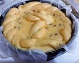 Pas rețetă Pască cu brânză  dulce, și stafide, în  aluat de cozonac 2 fotografie