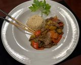 A picture of step 6 of Classic Chinese Pepper Steak.
